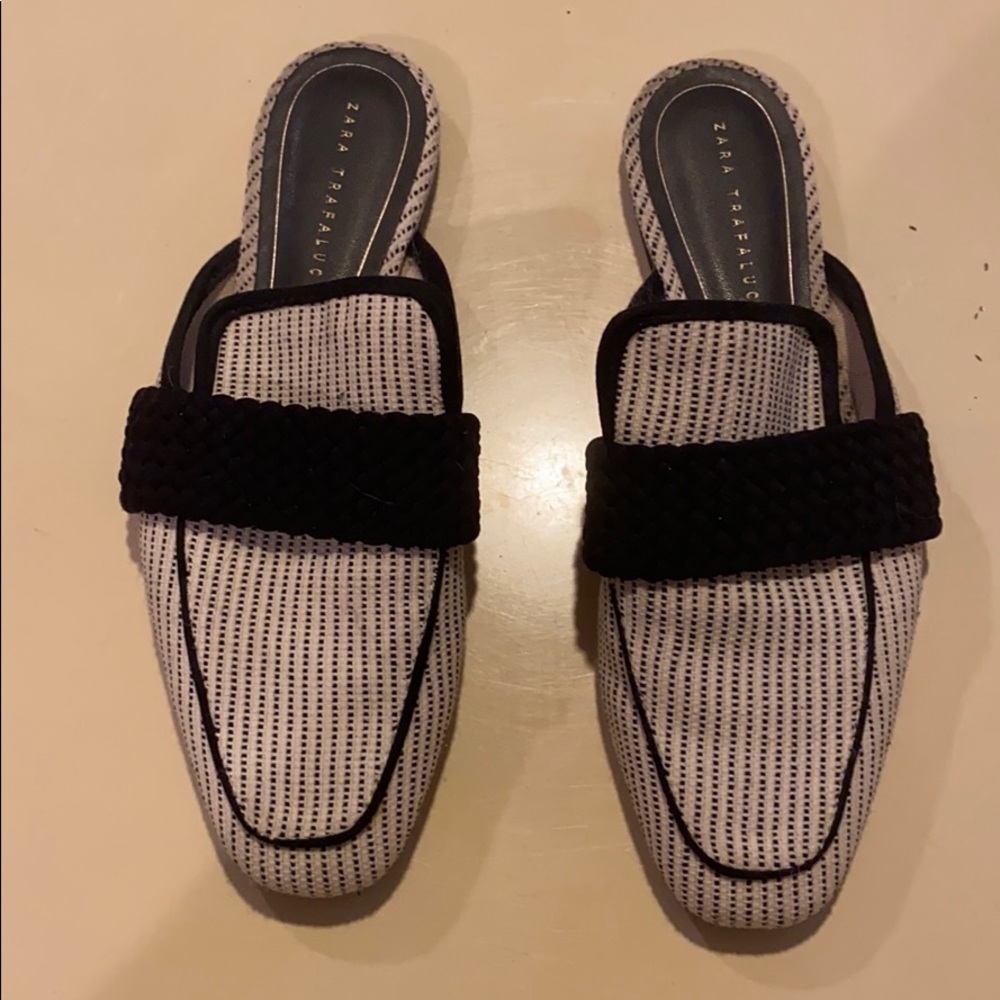 Zara slip on loafers
